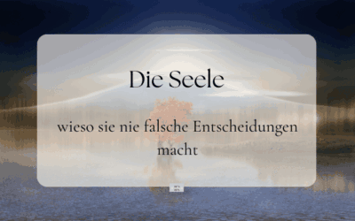 Seele macht keine falschen Entscheidungen